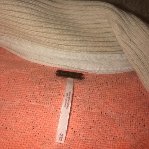 Free People Pink Tie Dye Button Collared Pullover - Picture 3 of 4